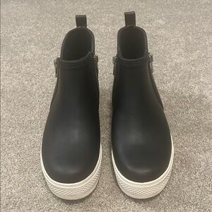 Steve Madden Rubber Ankle Boots with Zippers
